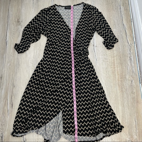 Connected Apparel Wrap Dress - Picture 3 of 10